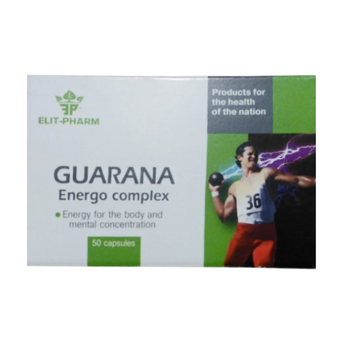 Енерго комплекс гуарана Elit-Pharm, 50 капсул